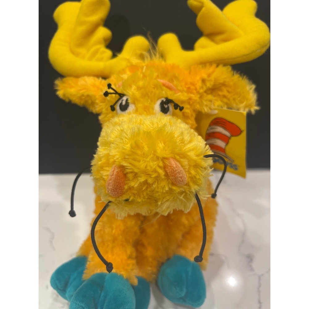 Dr Seuss Thidwick The Moose Plush Manhattan Toy Orange Yellow Medium 101900‎ NWT